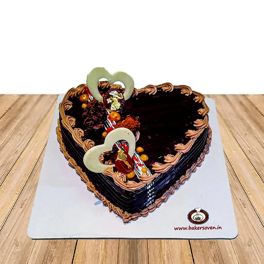 CHOCOLATE HEART FANTASY CAKE