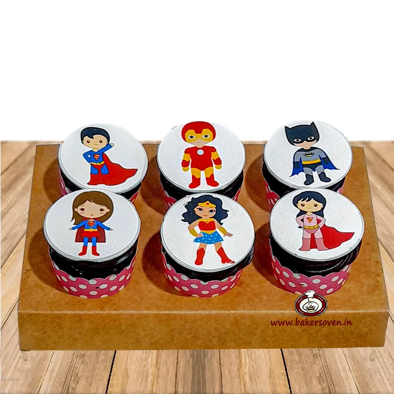 Superhero CupCake B (6 Pc)