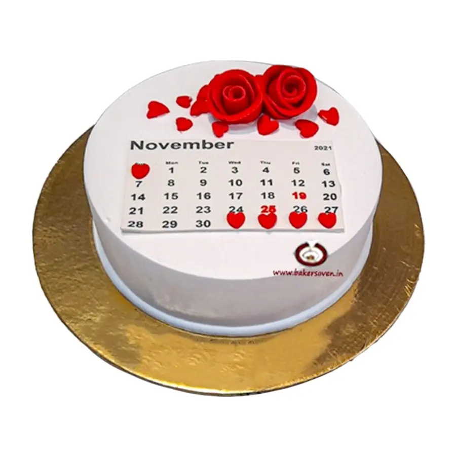 VALENTINE CALENDAR CAKE