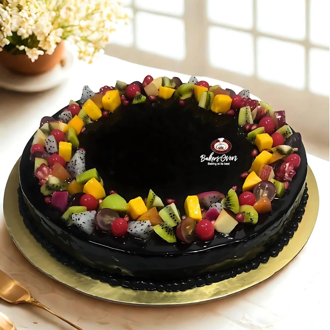 Chocolate Fruit Gateau Cake