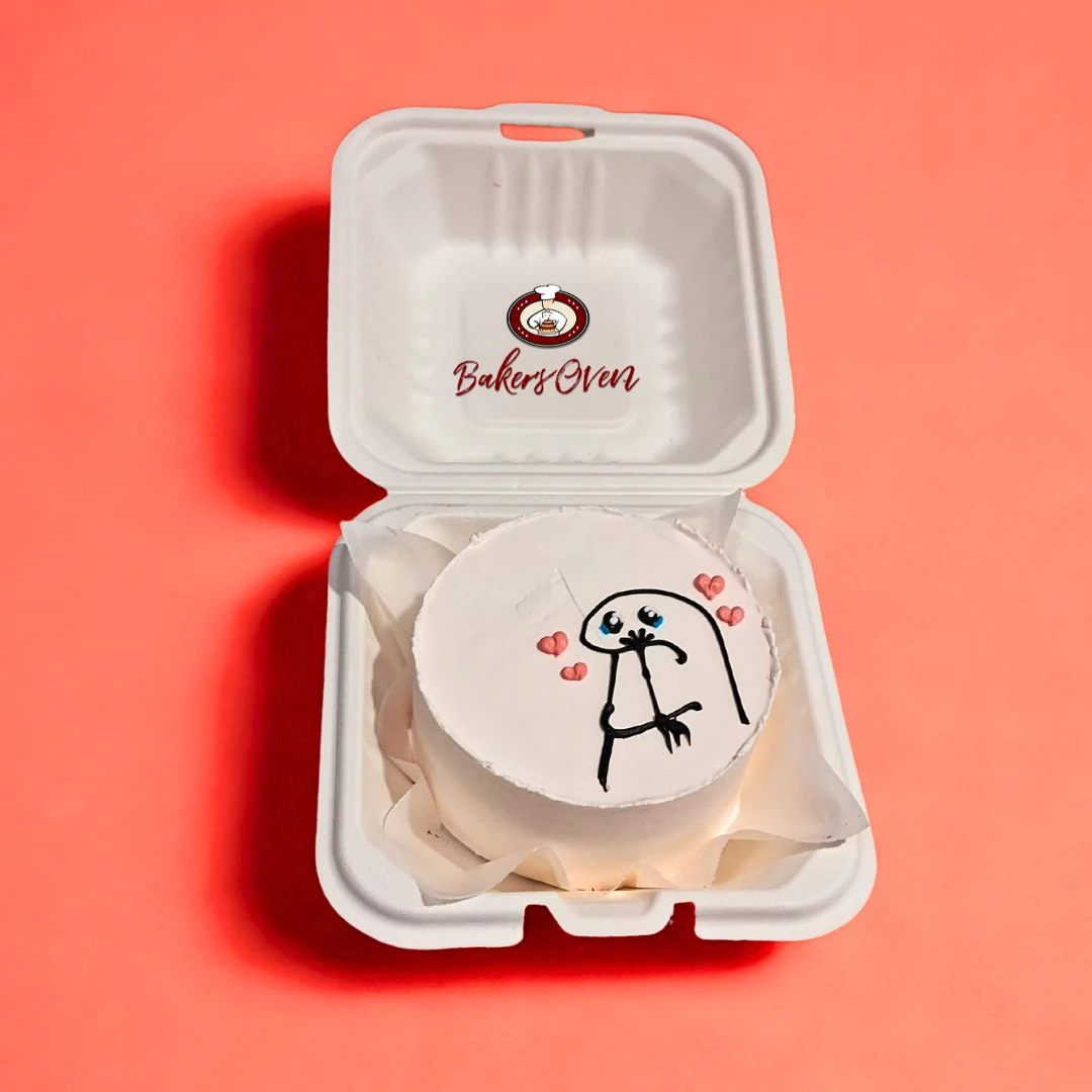 Emoji in Love Bento cake