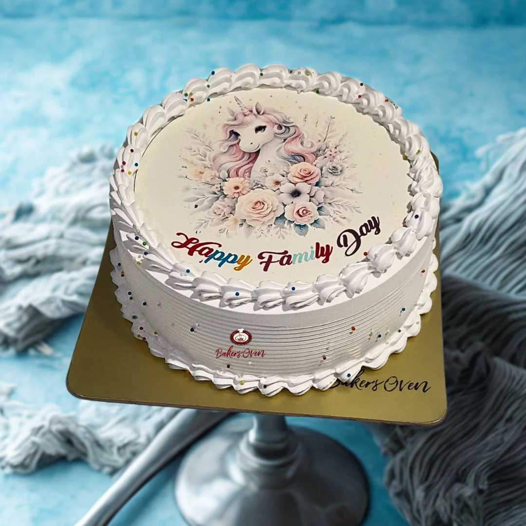 Unicorn Pastel Photo Cake