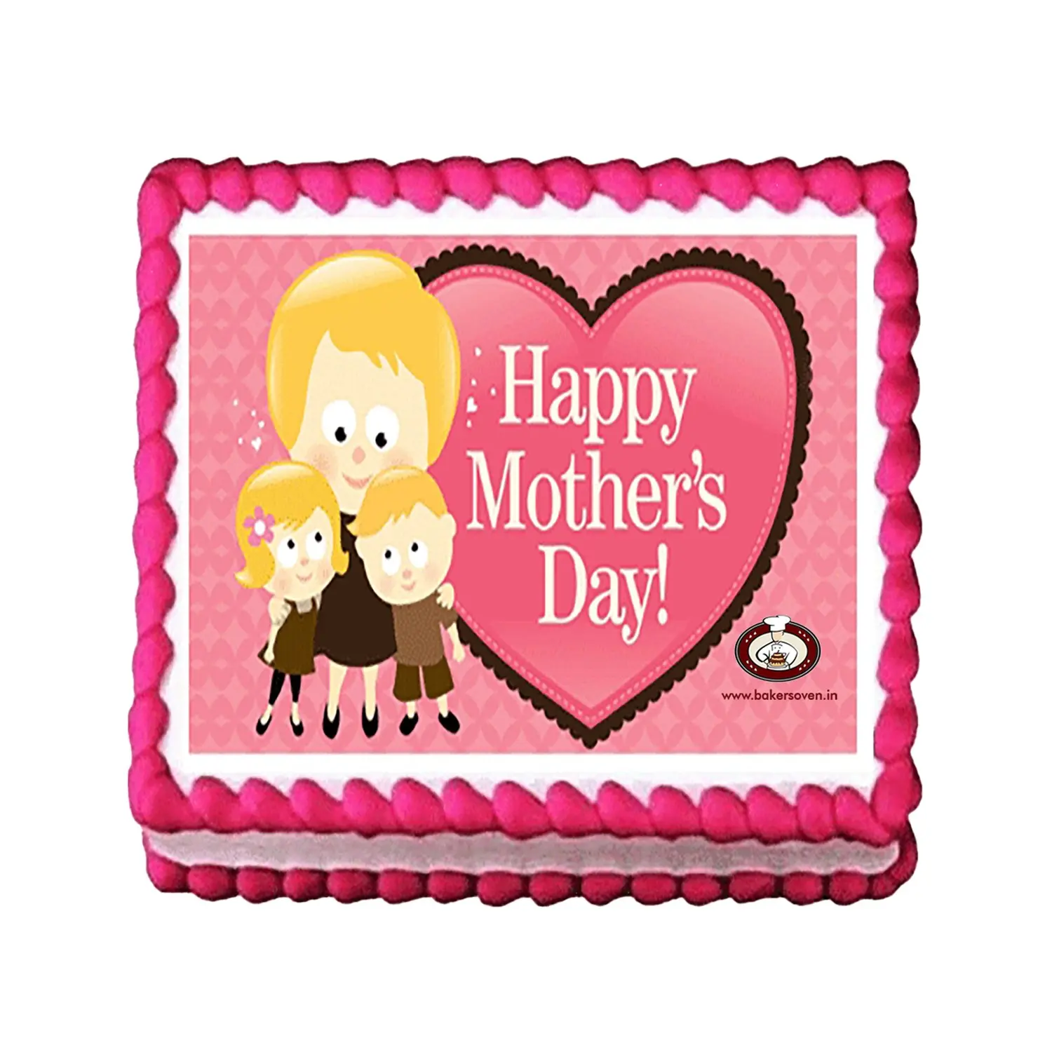Happy Mothers Day Photo Cake B