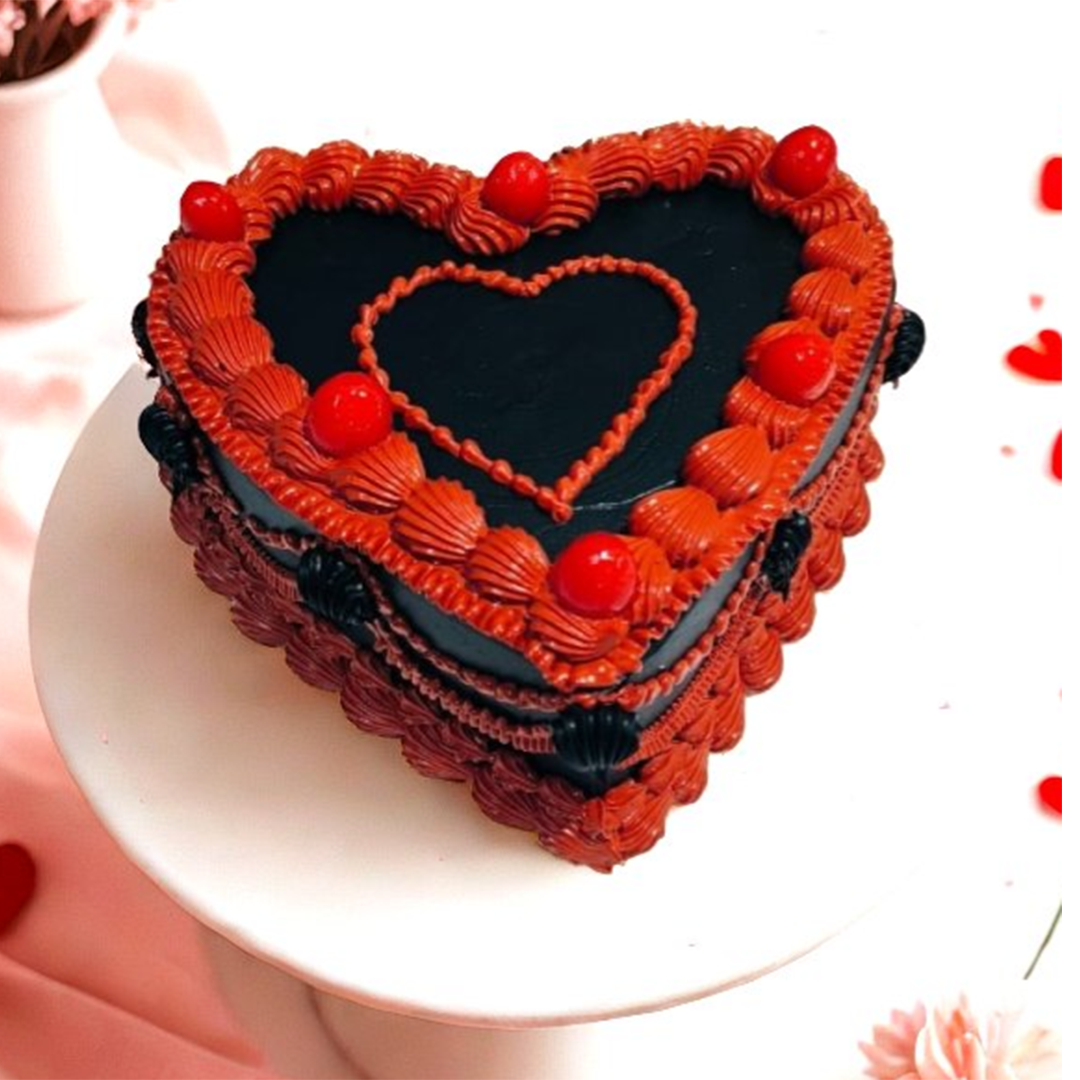 Red velvet Valentine’s cake