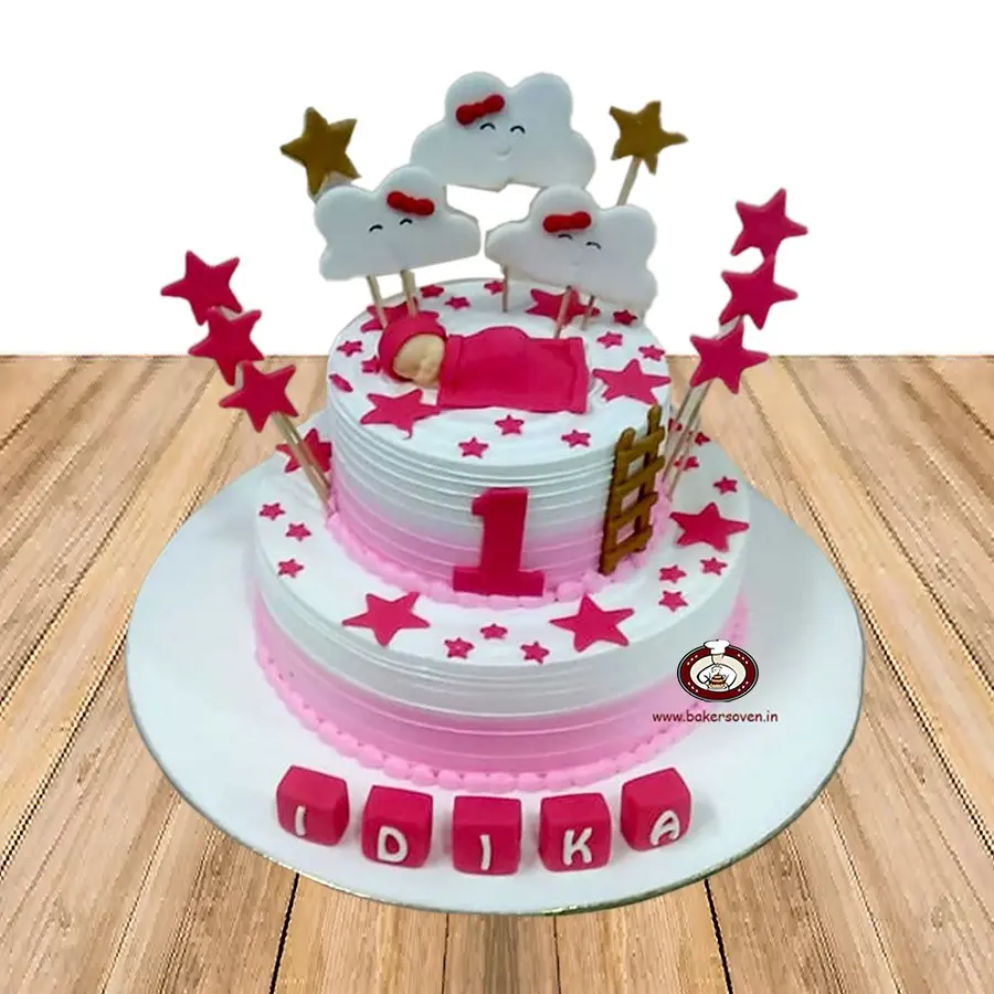 Baby, Clouds & Stars Cake