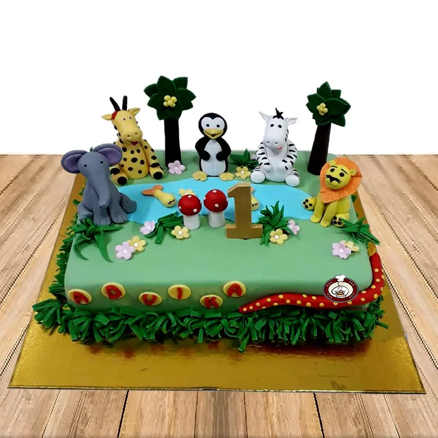 Jungle Theme Cake A