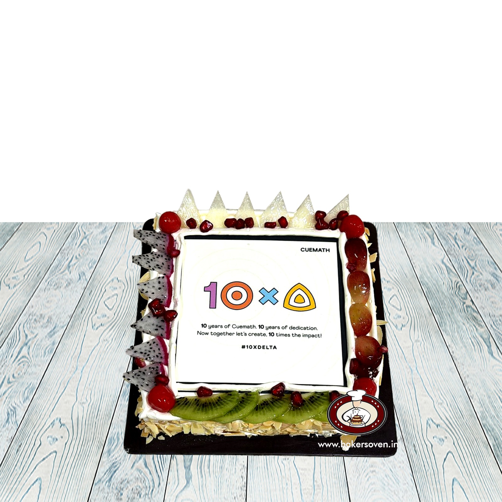 Fresh Fruit Photo Cake