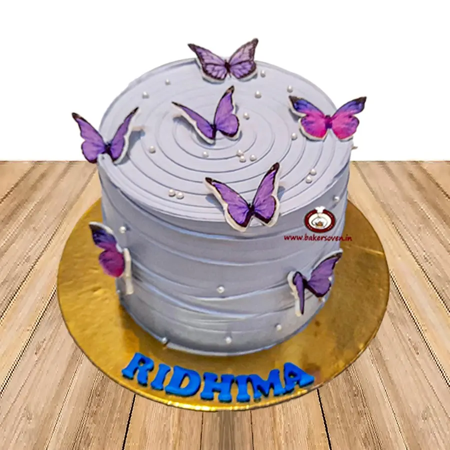 Purple Butterfly Cake