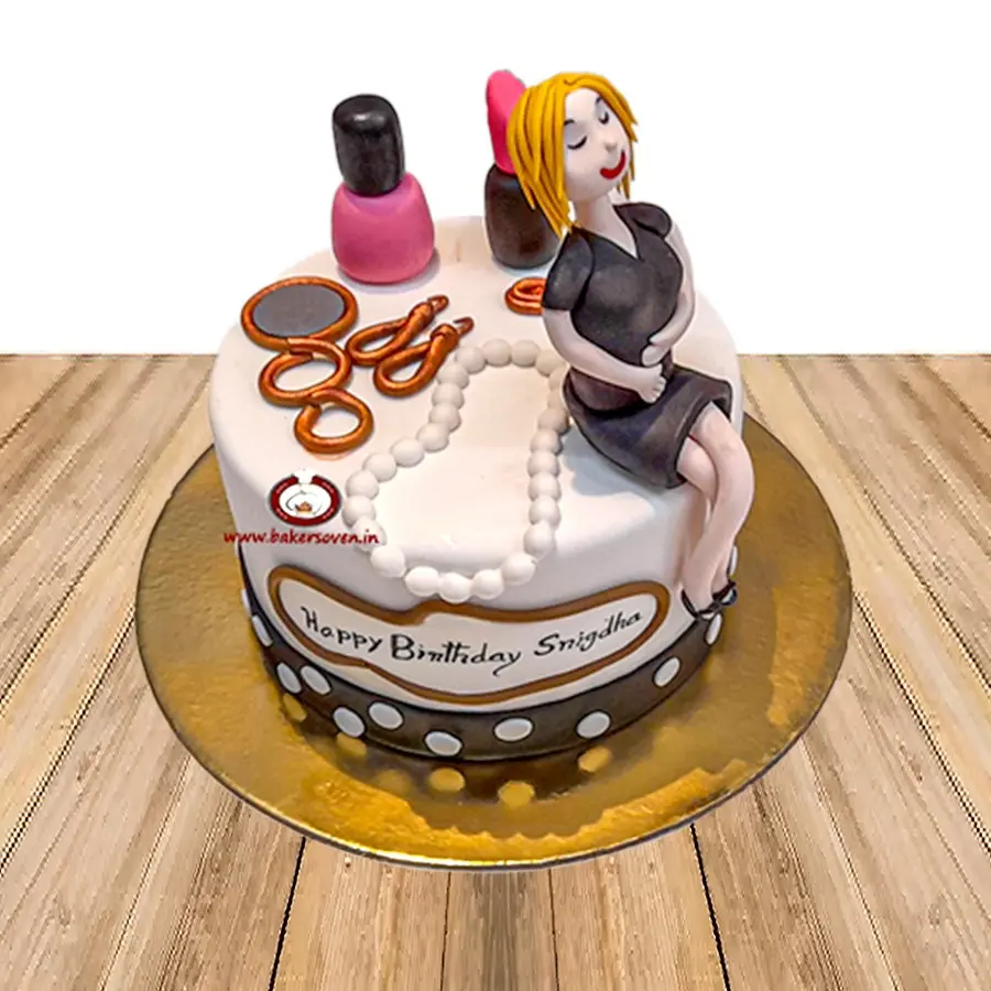 MakeUp Theme Cake 6