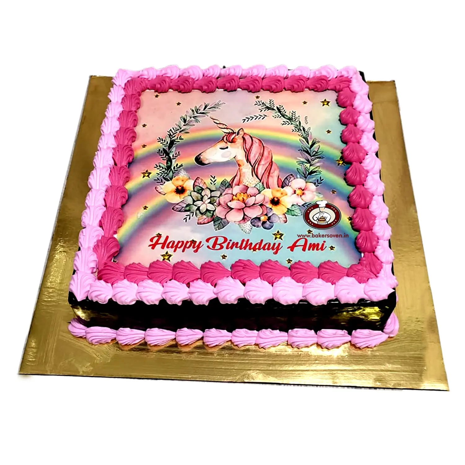 Unicorn Horse Photo Cake