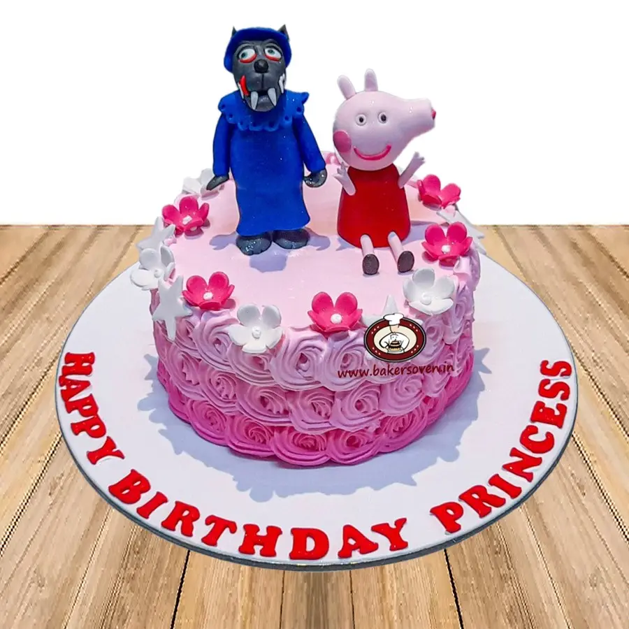Peppa Pig Rosette Cake