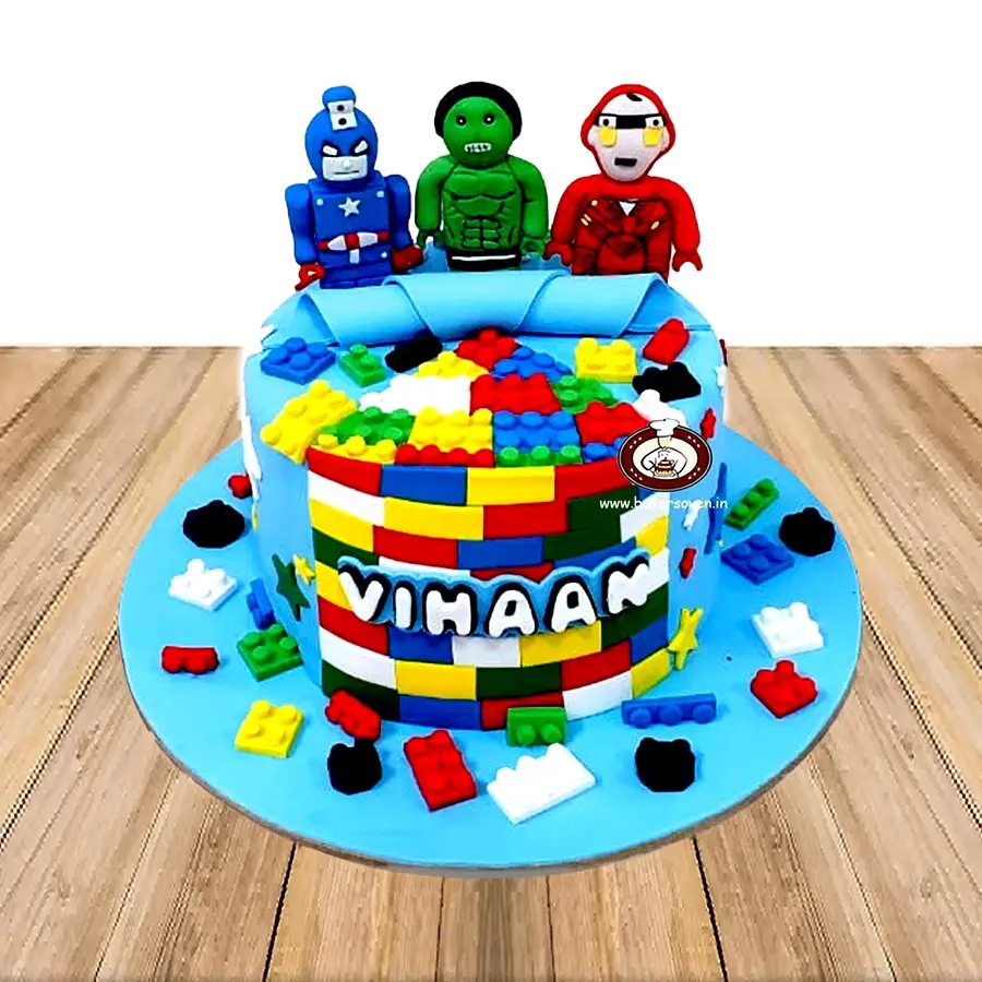 Avengers & Lego Cake