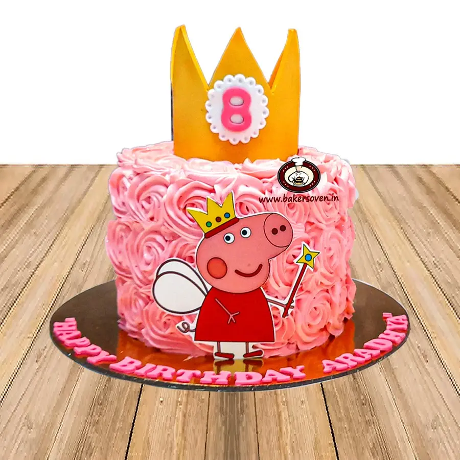 Peppa Pig Crown Cake