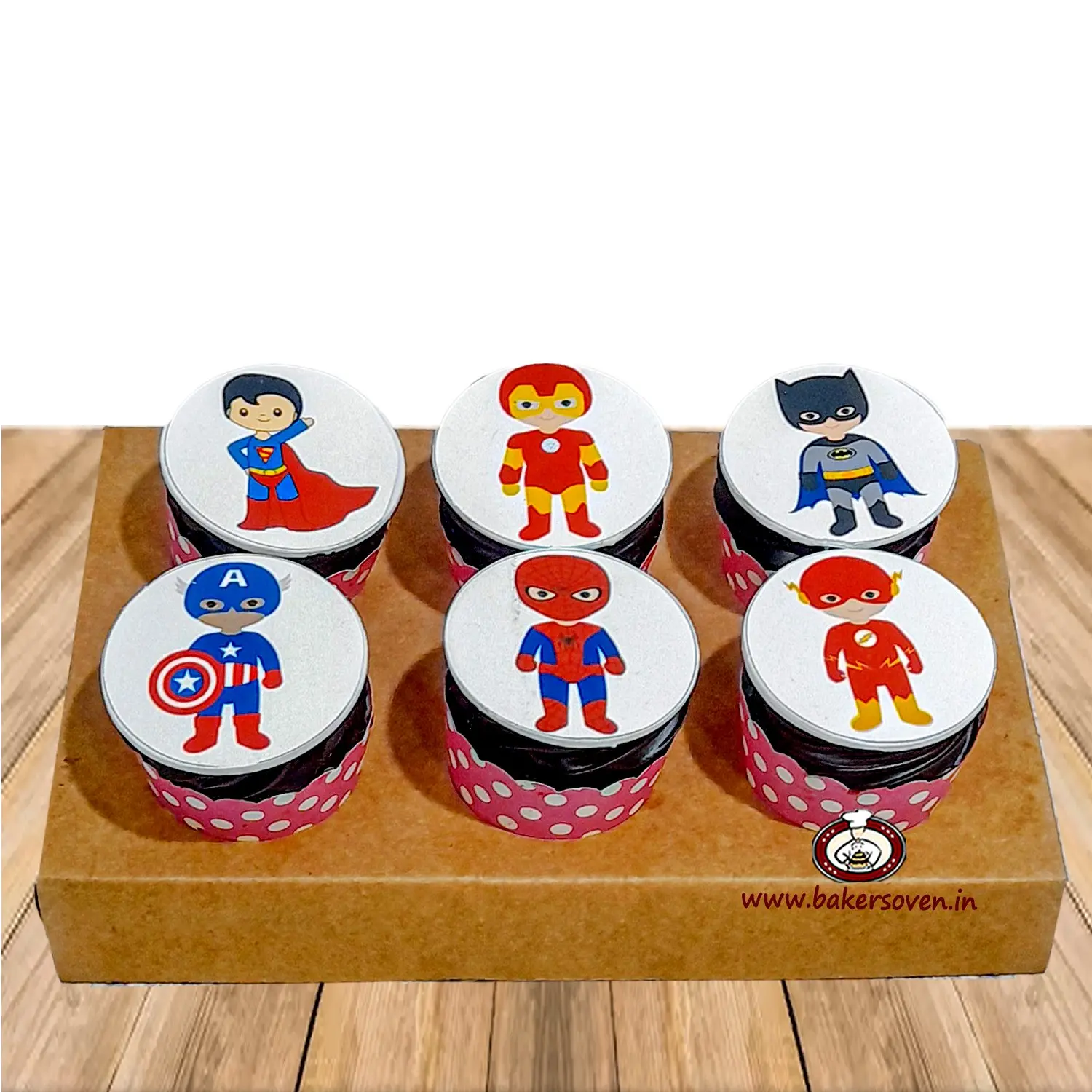 Superhero CupCake A (6 Pc)