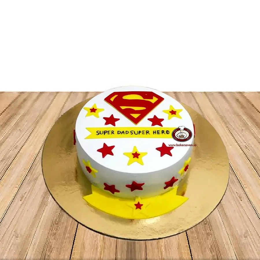 Super Dad Super Hero Cake