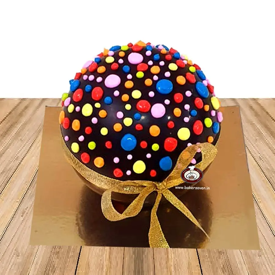 Pinata Black Ball Cake A