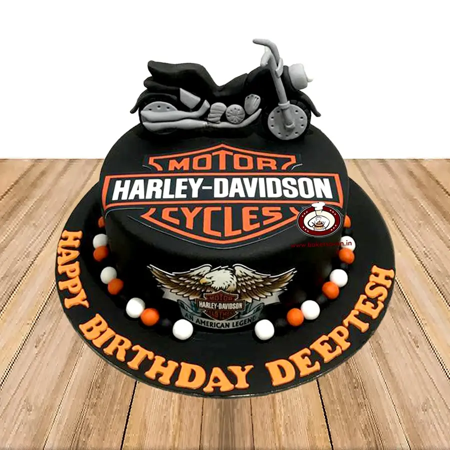 Harley Davidson Bike Cake