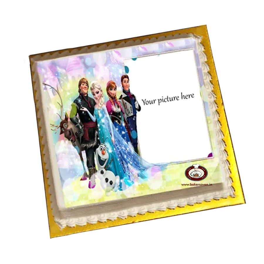 Frozen Family Photo Cake