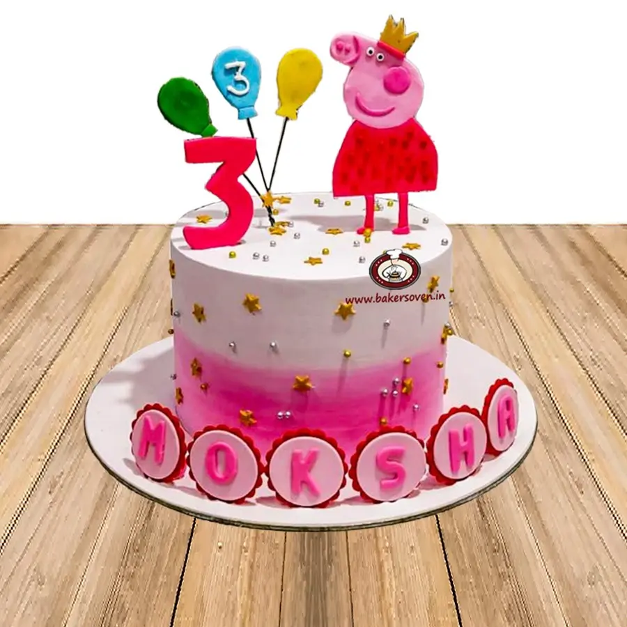 Pink Peppa Pig Cake