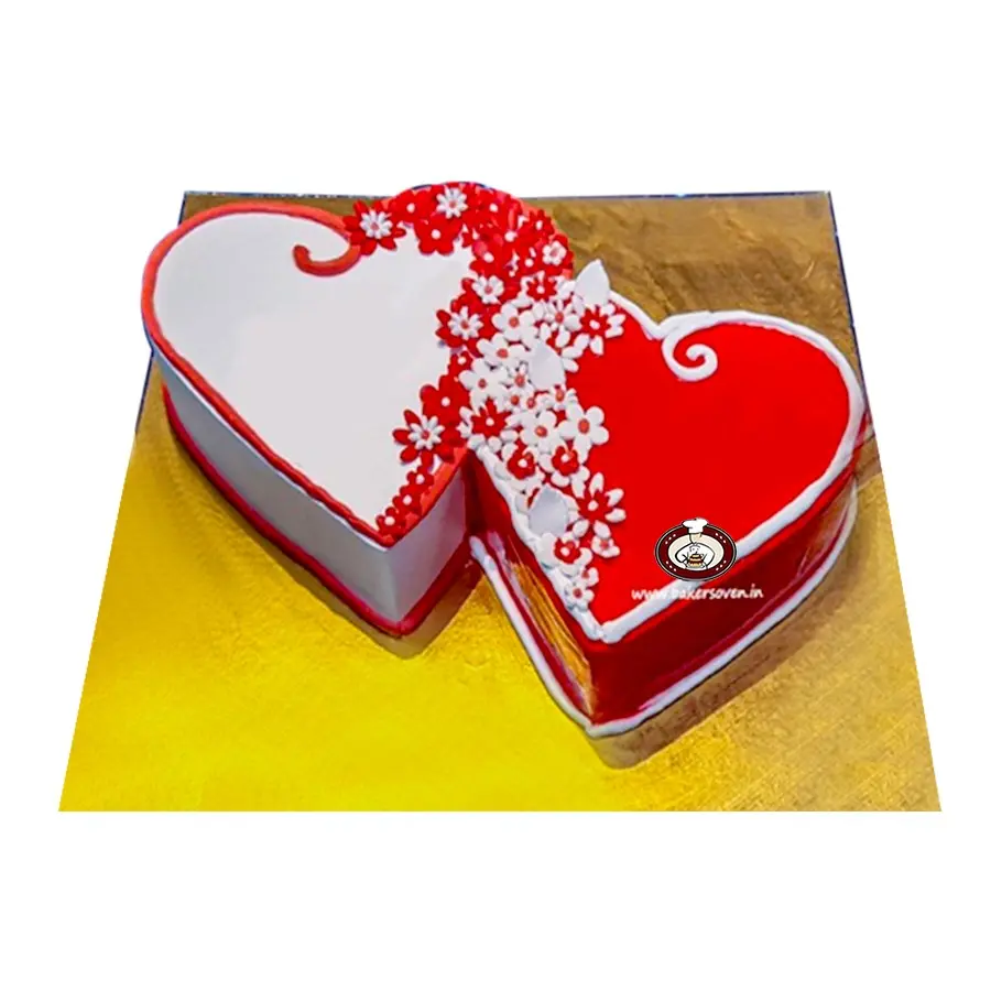 Twin Heart Cake