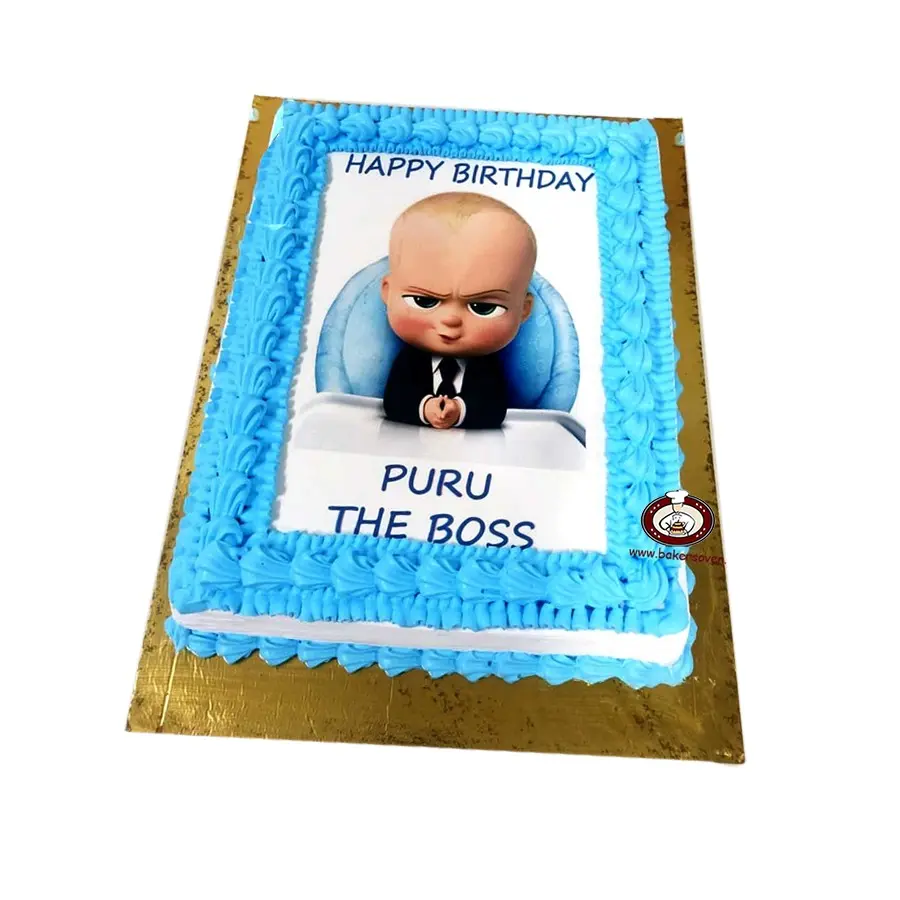 Baby Boss Photo Cake