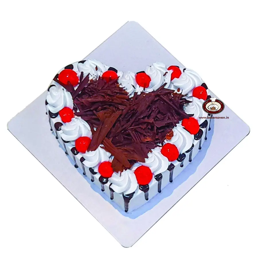 Black Forest Heart Cake