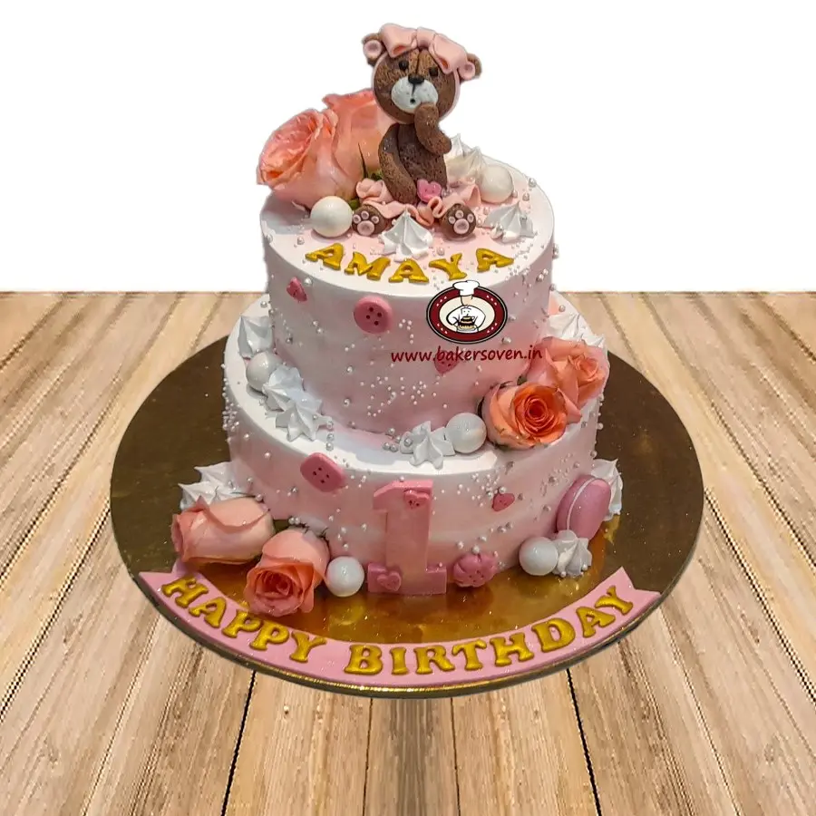 TEDDY ROSE CAKE (2)