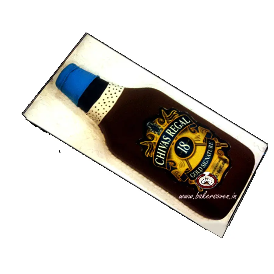 Chivas Regal Bottle Cake