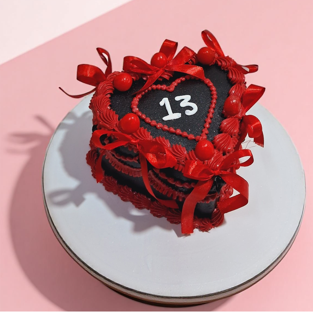 Red velvet Valentine’s cake