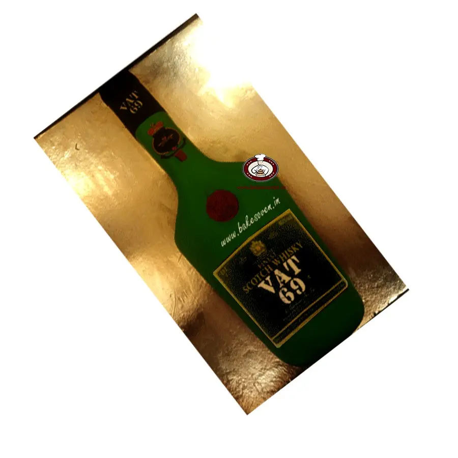 Vat 69 bottle Cake