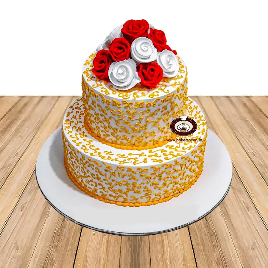 ANNIVERSARY FLOWERS CAKE D