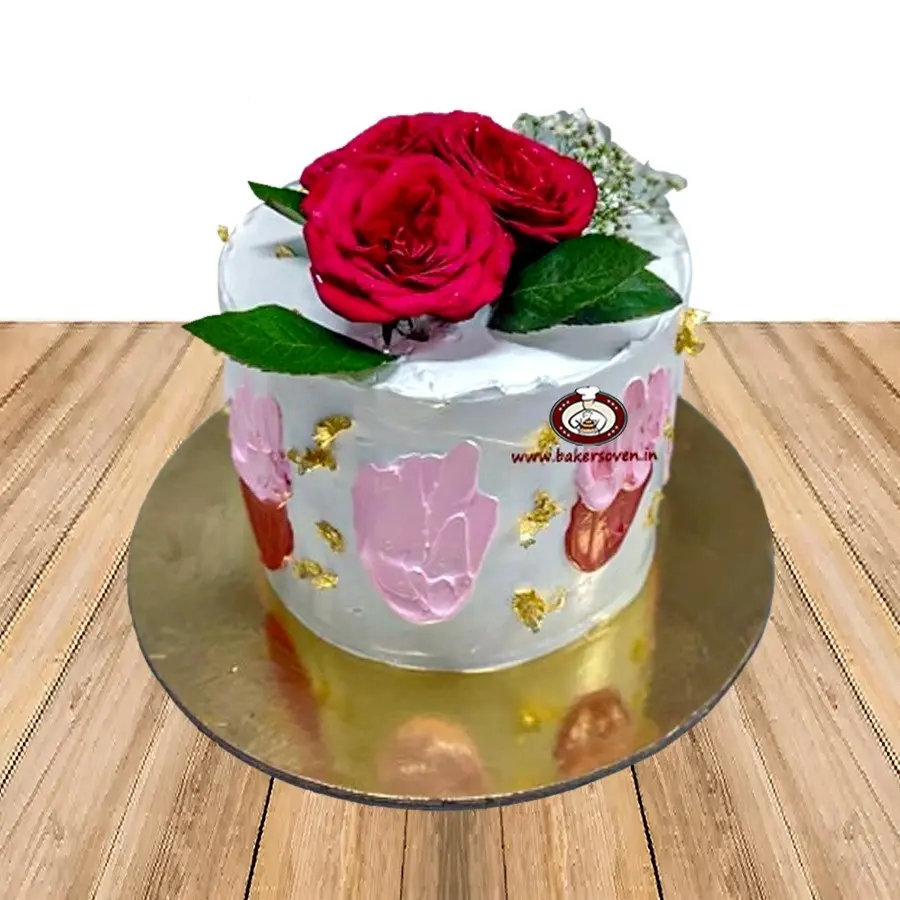 Red Rose Cake