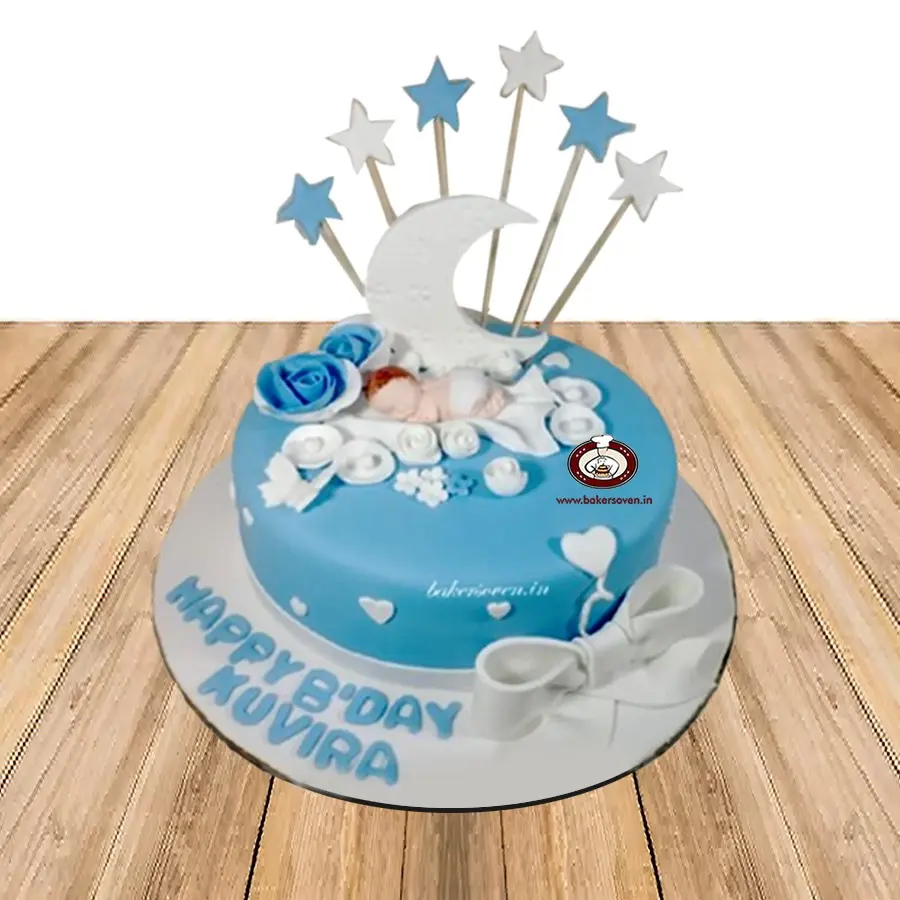 Star & Moon Theme Cake
