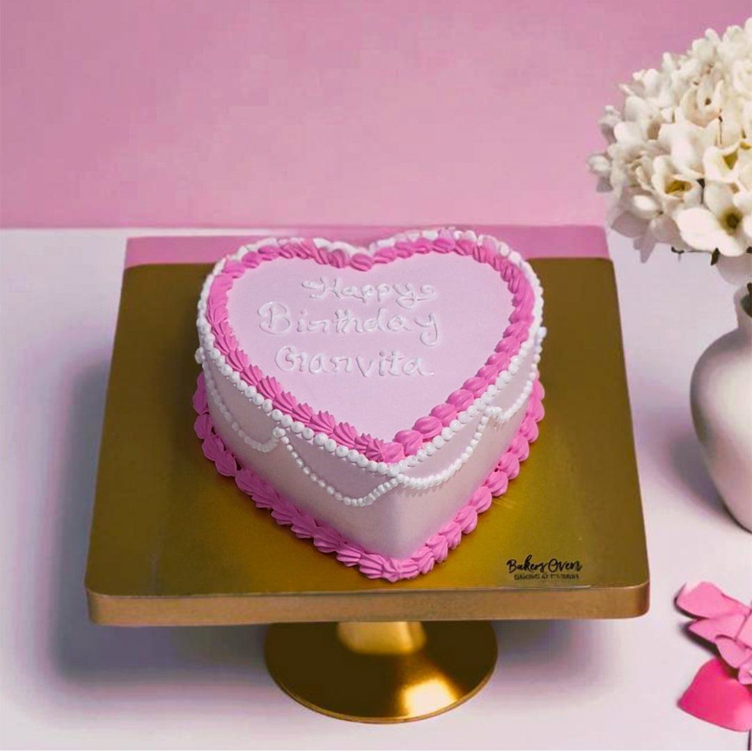 Heart shaped chocolate cake for Valentine’s