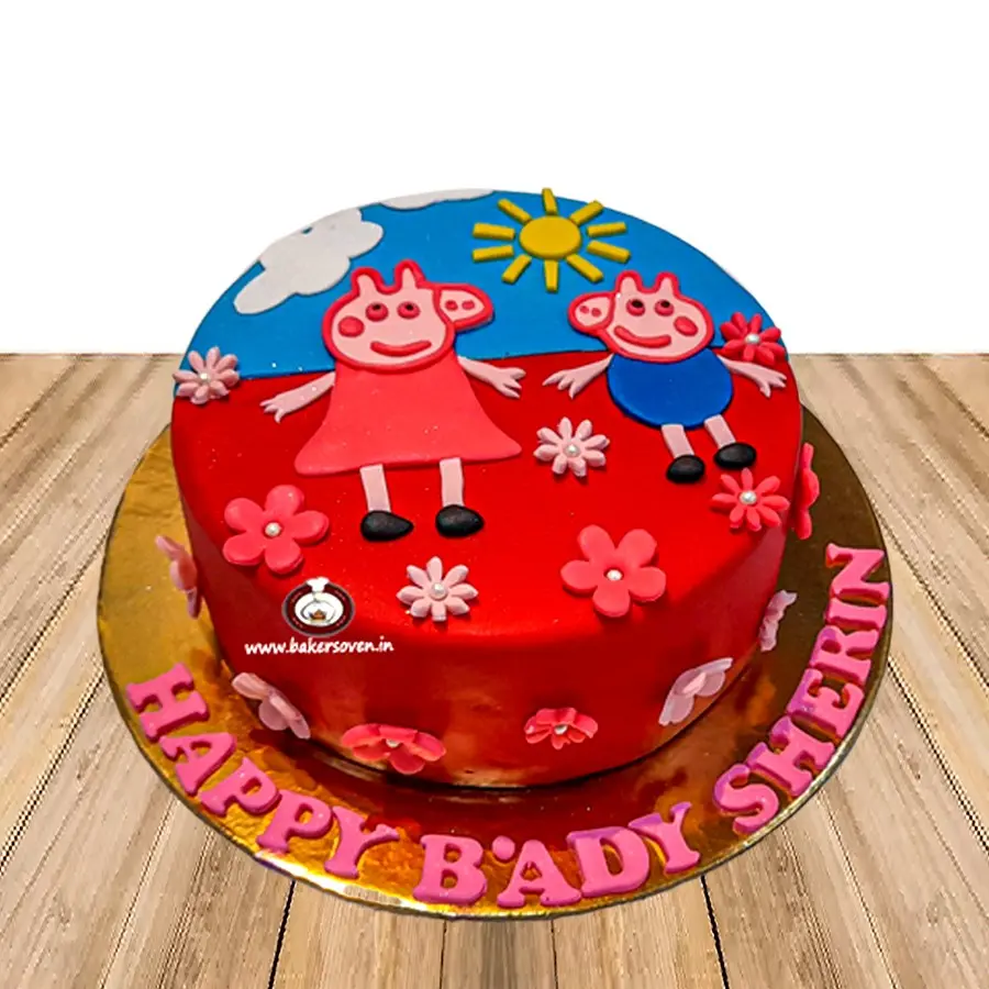 Peppa Pig & George Cake