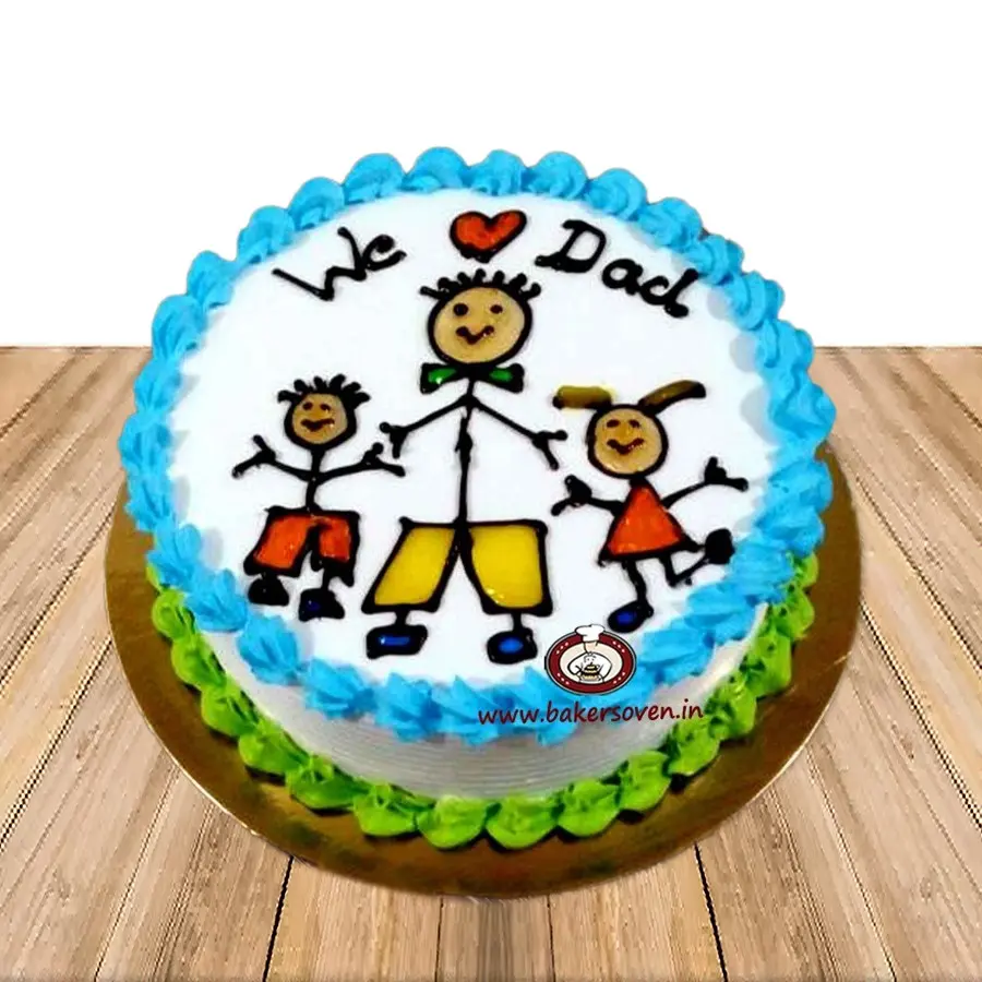 We Love Dad Cake