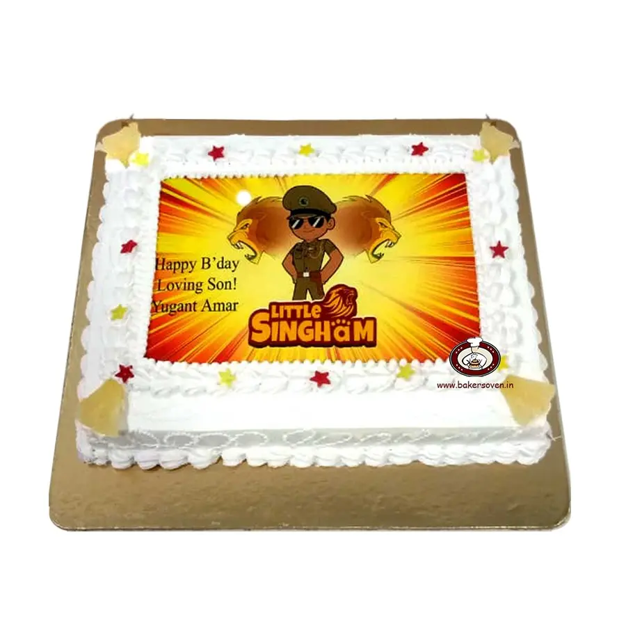 Little Singham Photo Cake A