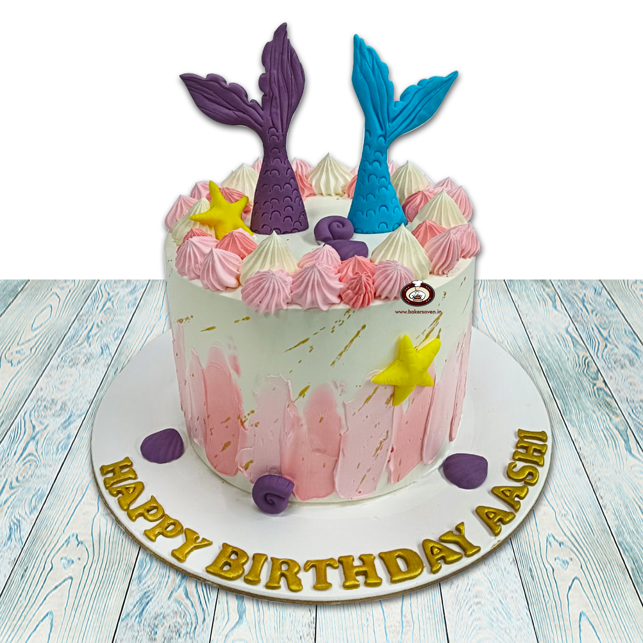 Mermaid Twin Tail Cake