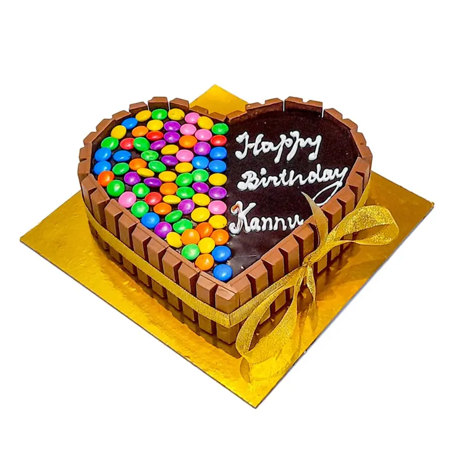 Truffle Gems Heart Shape Cake