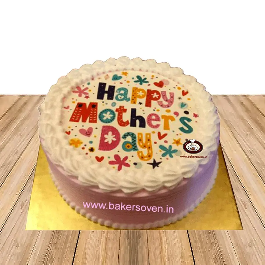 Happy Mothers Day Photo Cake A