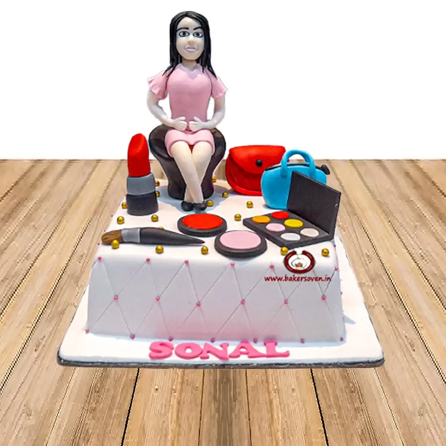 MakeUp Theme Cake 5