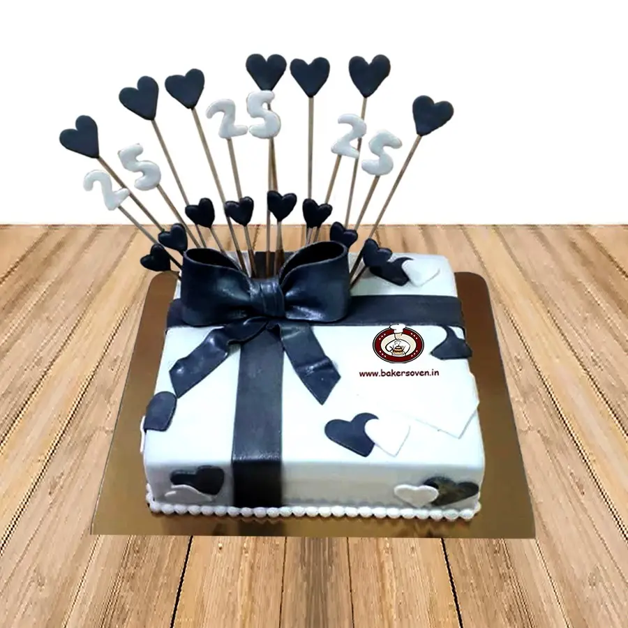 25th Anniversary Cake A