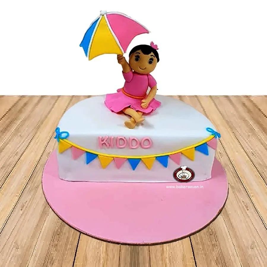 Girl Half Birthday Cake A