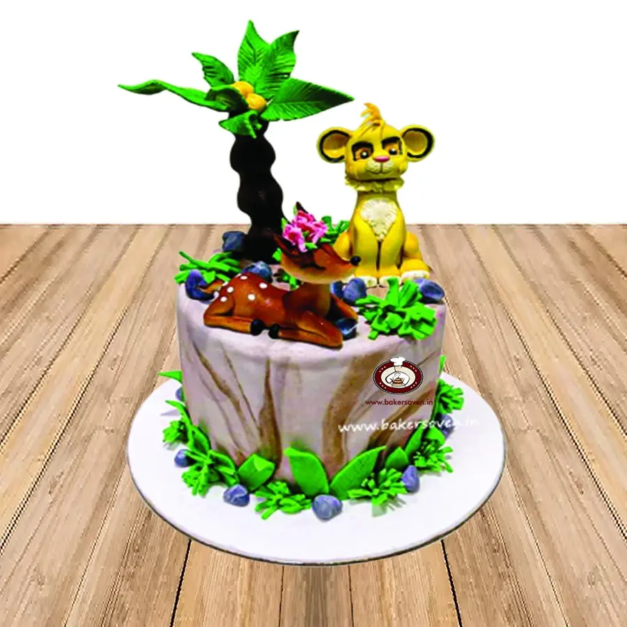 Deer & Tiger Cake