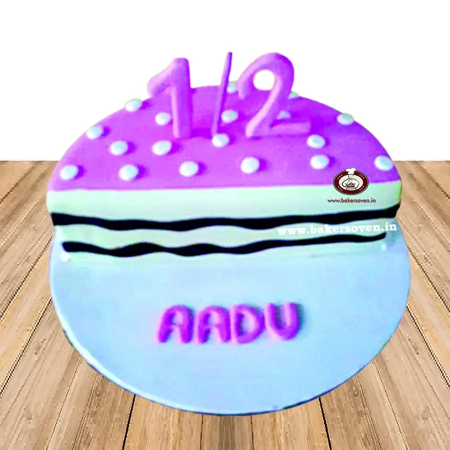 Half Birthday Baby Girl Cake C