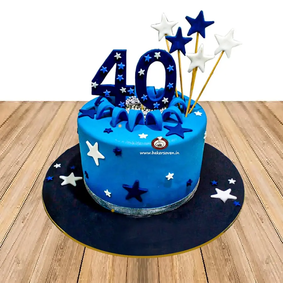 40th Birthday Star Cake