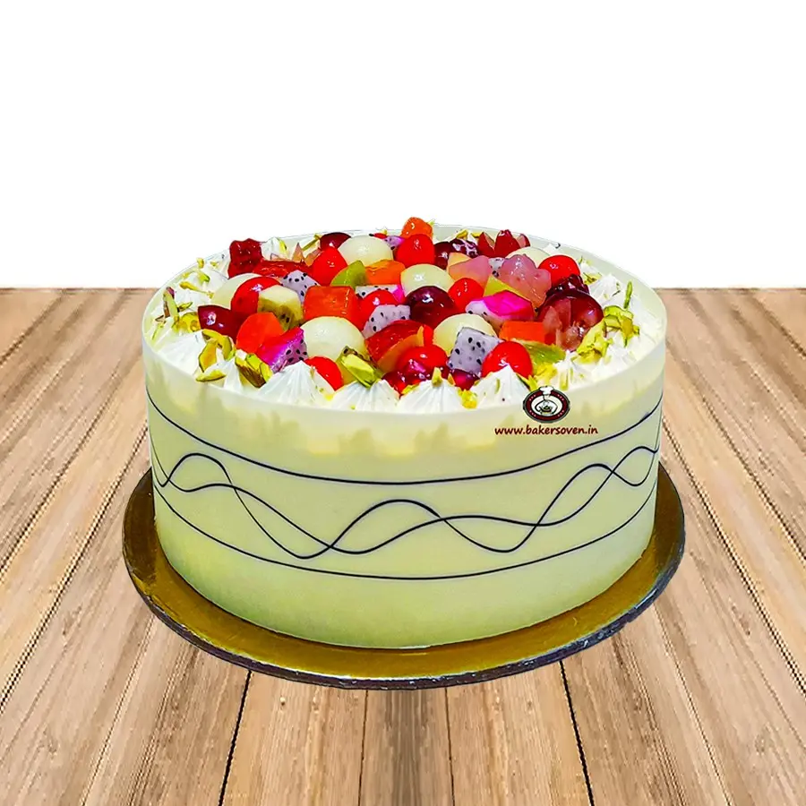 Fresh Fruit Icecream Cake