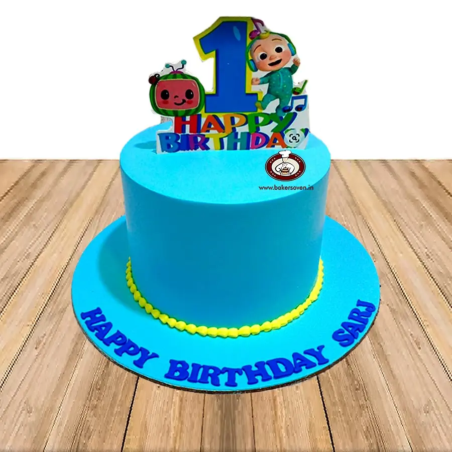 Cocomelon 1st Birthday Cake