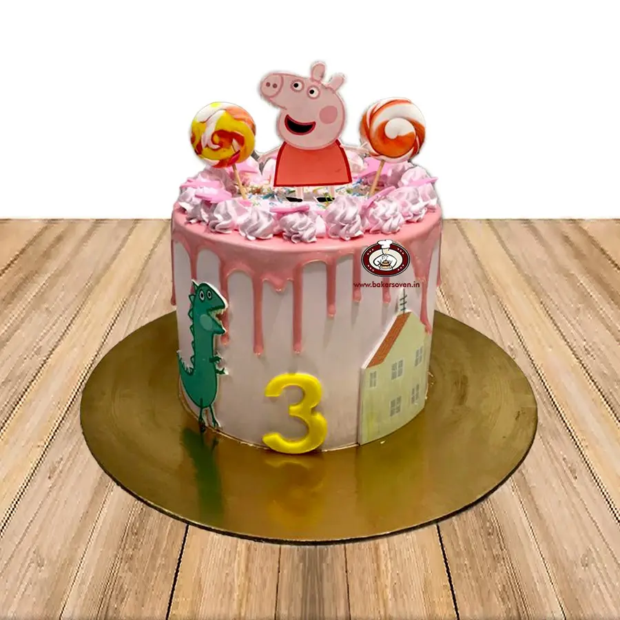 Peppa Pig Lollipop Cake