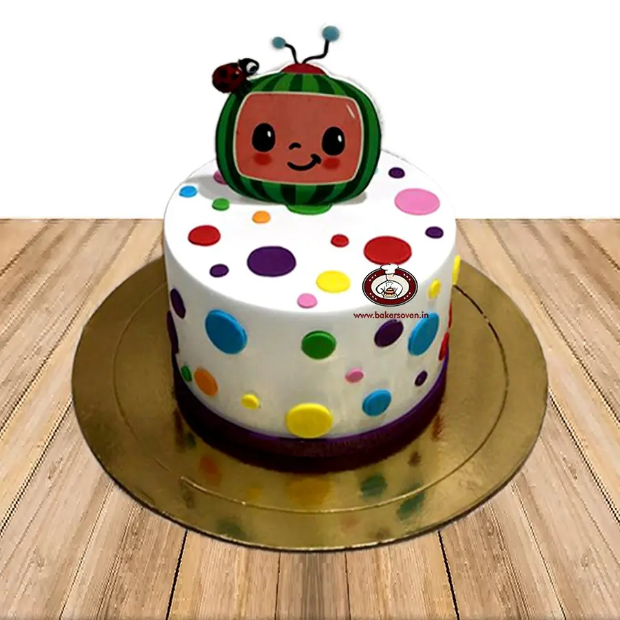 Cocomelon Polka Dot Cake